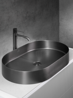 Раковина AltroBagno Eterno 001026 MtGr из нержавеющей стали сталь оружейная